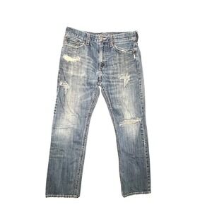 American Eagle Mens Relaxed Straight Jeans‎ 33x32 33x30 Distressed Grunge